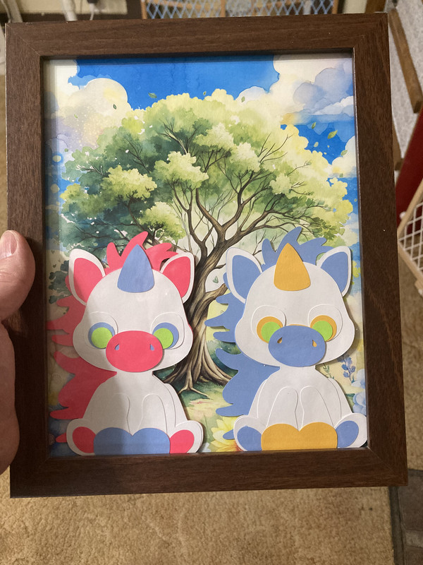 handcrafted unicorn picture