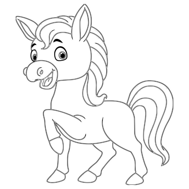 Unicorn horse drawing 