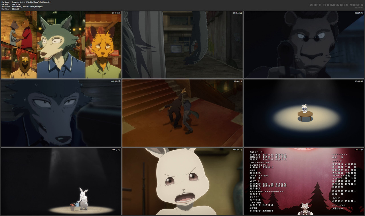 Beastars S01E10 A Wolf in Sheep's Clothing.mkv