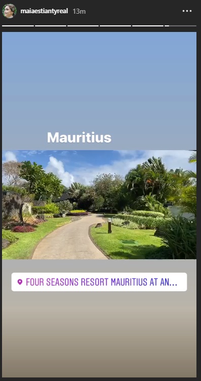 Maia Estianty dan Irwan Mussry tiba Four Seasons Resort Mauritius at Anahita
