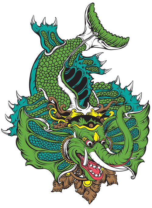 Ilustrasi Gajah Mina