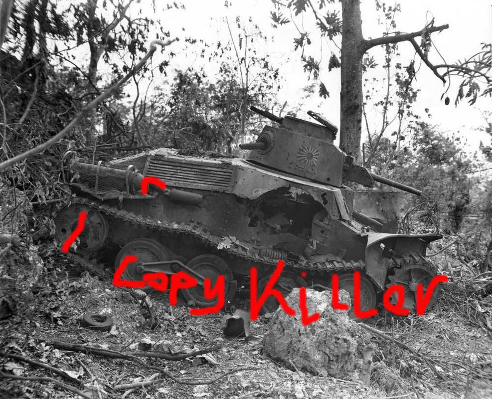 Imperial Japanese Navy (IJN) tank Ha-Go on Saipa