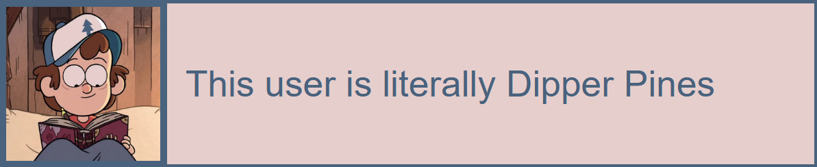 this user is literally Dipper Pines