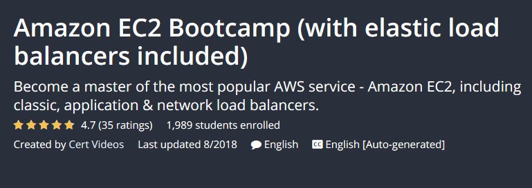 Udemy - Amazon EC2 Bootcamp (with elastic load balancers included)