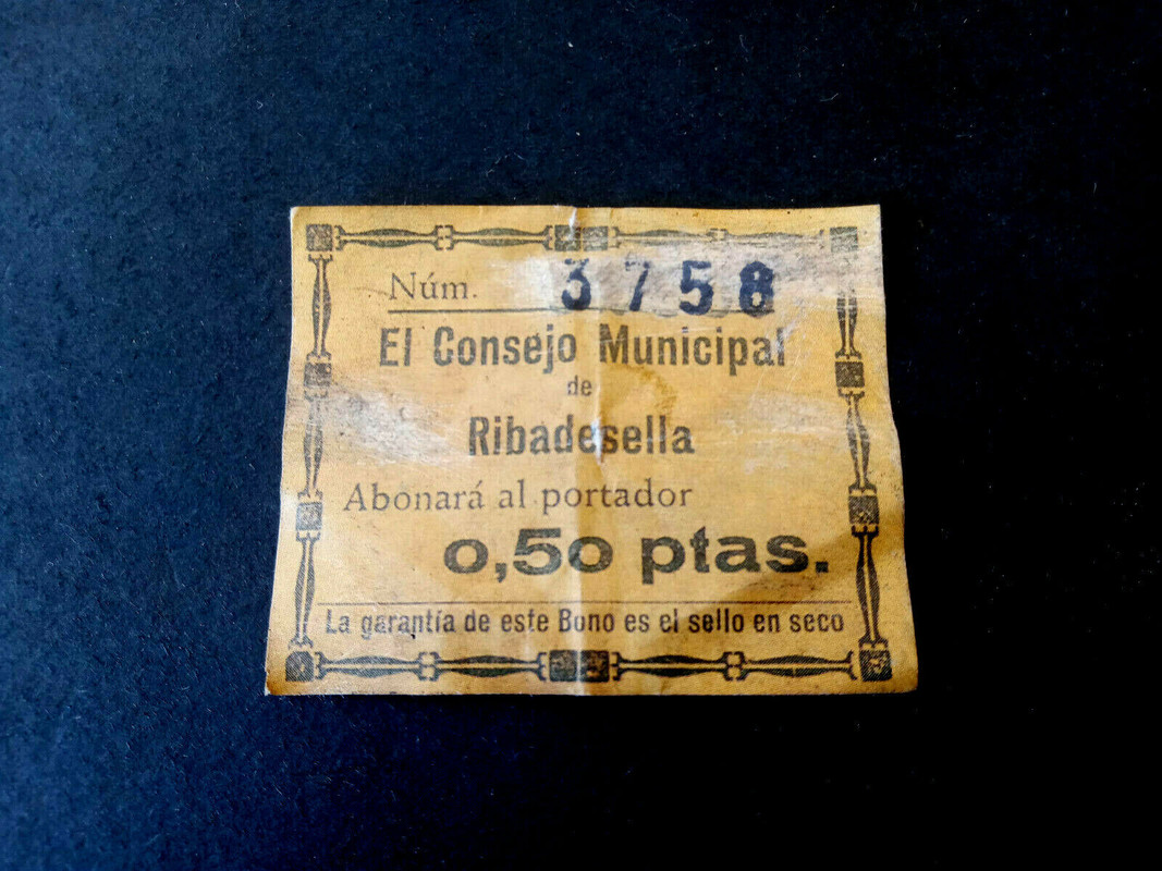 Billetes locales de Asturias falsos a subasta en ebay Facsimil-1