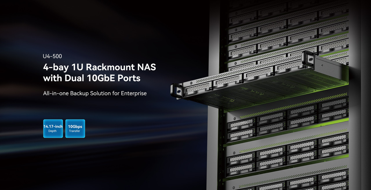TerraMaster U4-500 1U Rackmount NAS