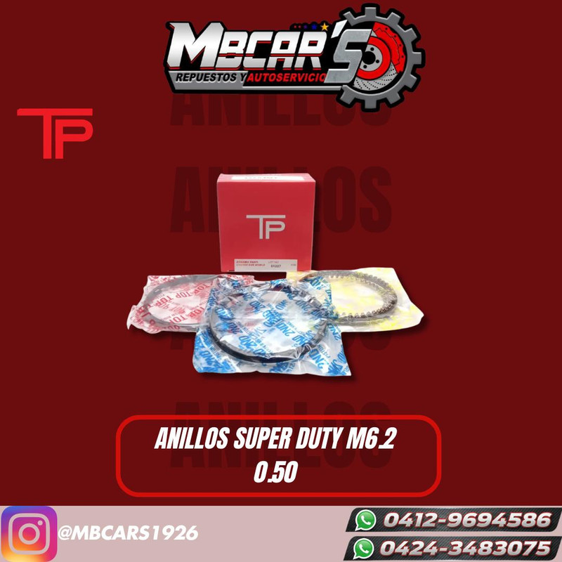 ANILLOS SUPER DUTY M6.2 0.50
