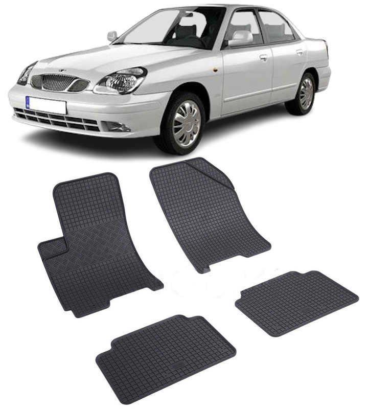 Set 4 covorase Chevrolet Nubira 2004-2011, din cauciuc 100%, compatibile cu autoturismul CHEVROLET Nubira