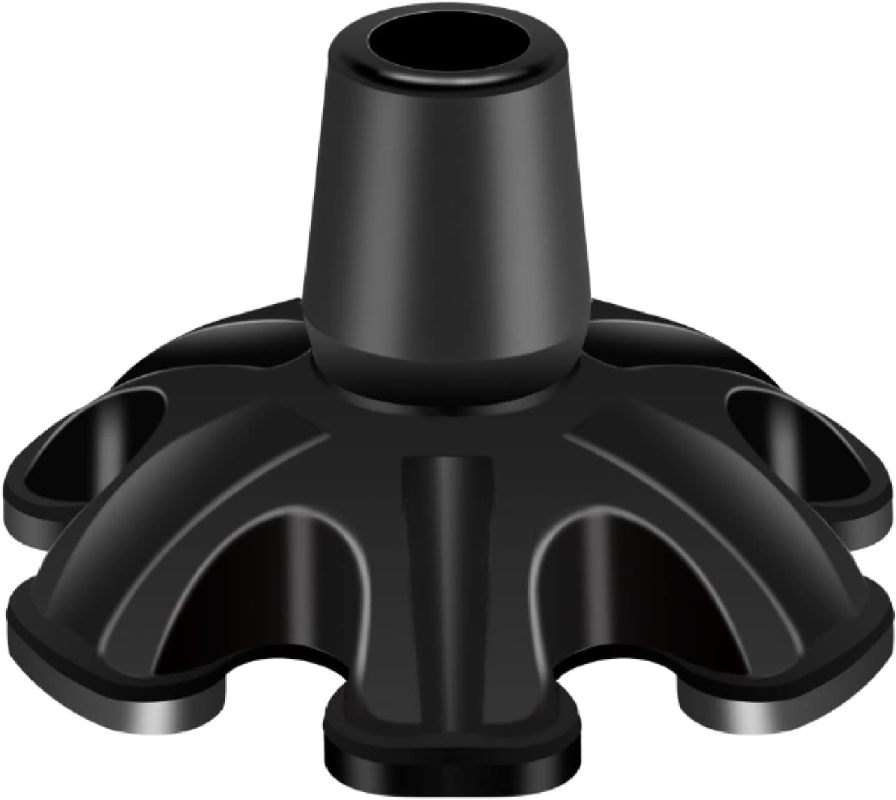 6-Prong Self-Standing Rubber Walking Cane Tip Replacement