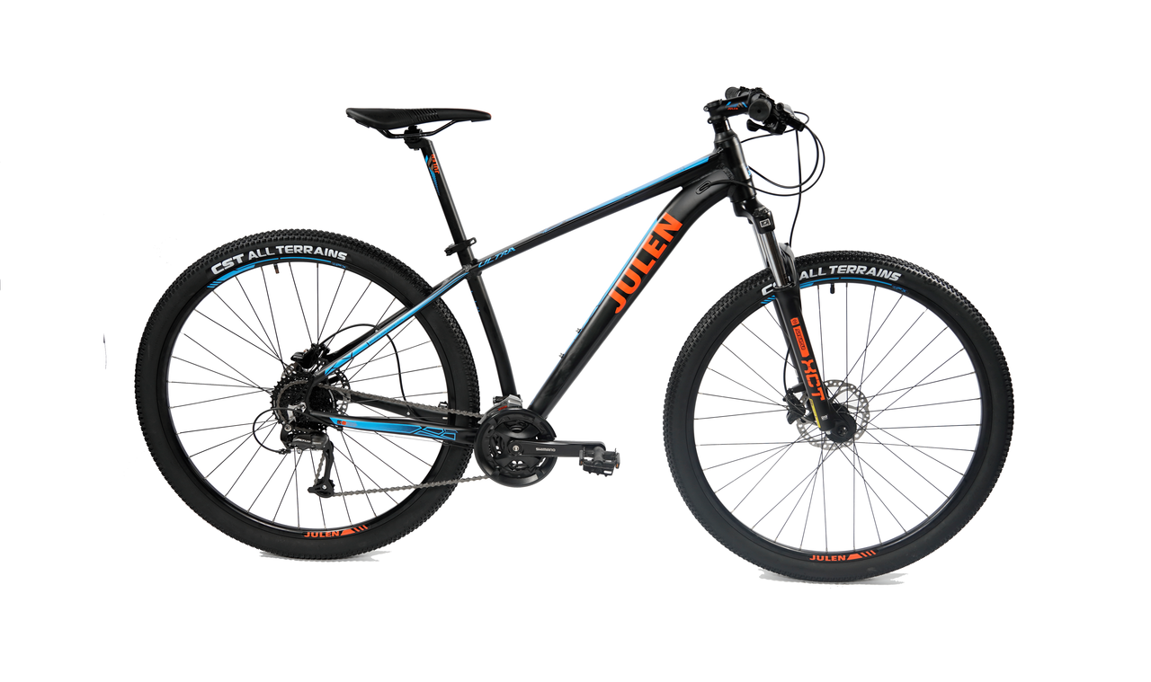 Bicicleta de montaña Julen Ultra 3x9 de 29 pulgadas en color negro.