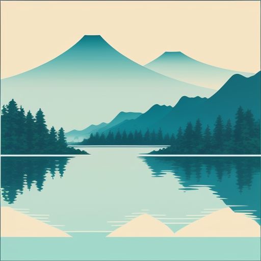 Painting-of-a-lake-with-trees-6