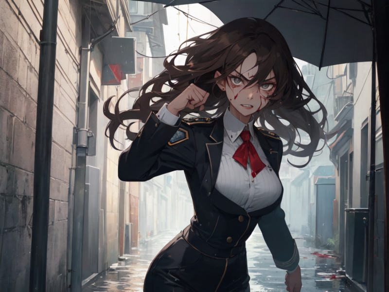 NINTH SCENARIO RAINY ALLEYWAY