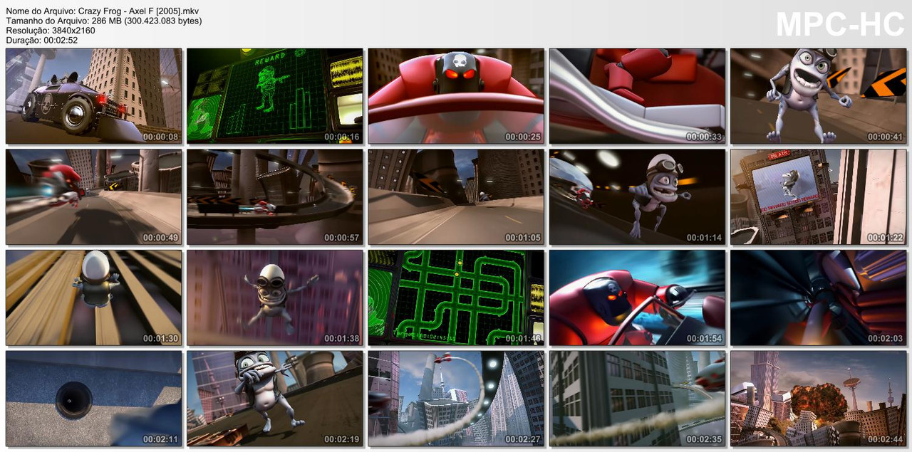 Crazy Frog - Axel F (Official Video 4k 2160p) [2005]