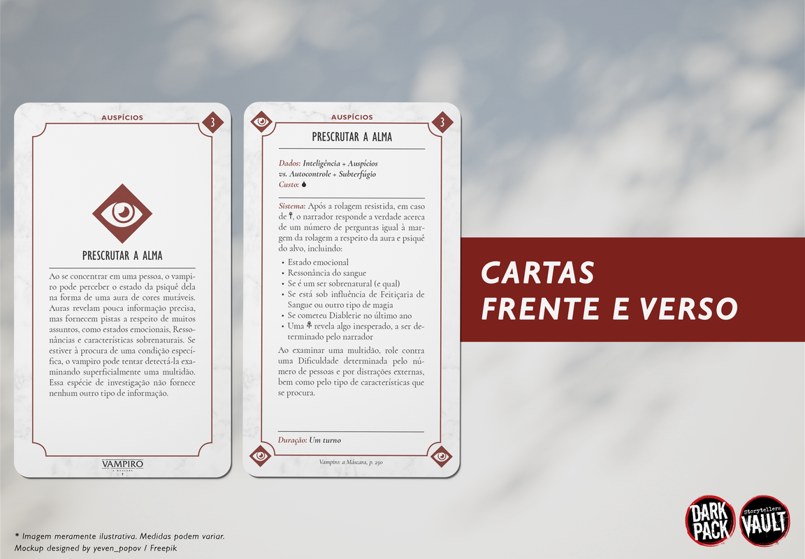 Cartas frente e verso