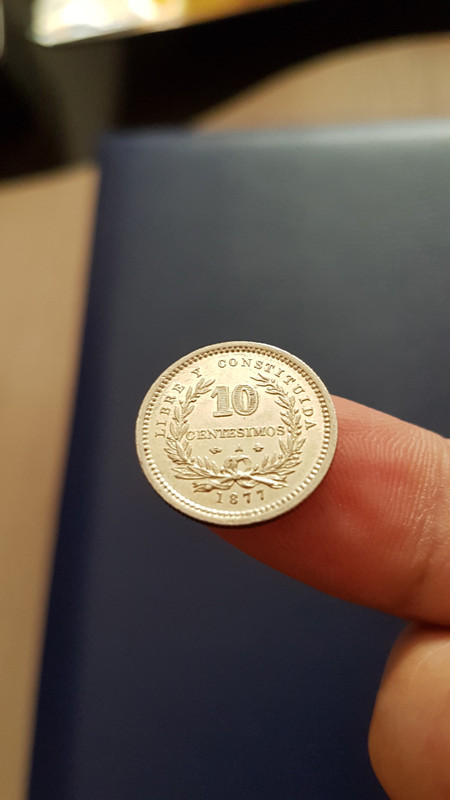 Uruguay •1877• 10 Centésimos • 20191206-133108