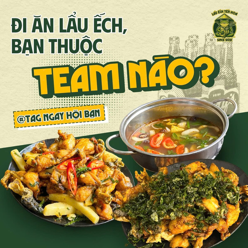 Đi ăn lẩu ếch bạn thuộc team nào Lẩu Ếch Yên Hòa
