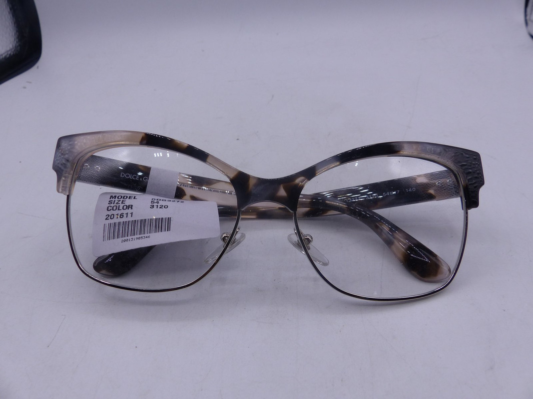 DOLCE & GABBANA DG3272 GREY HAVANA 3120 WOMENS EYEGLASSES FRAMES SIZE 54-17-140