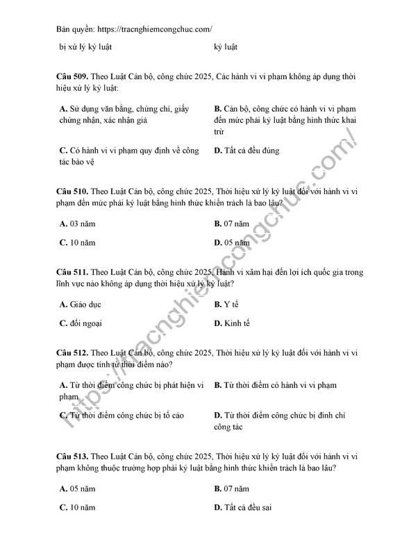 590 câu Luật CBCC 2025 - Full-101