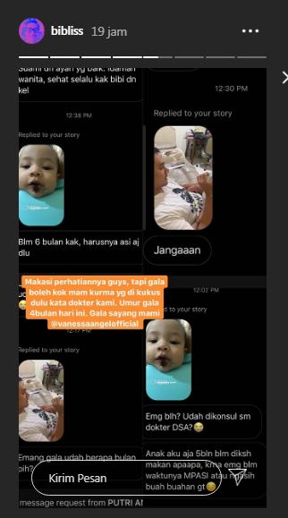 Bibi Ardiansyah mendapat protes gara-gara beri kurma ke Gala Sky