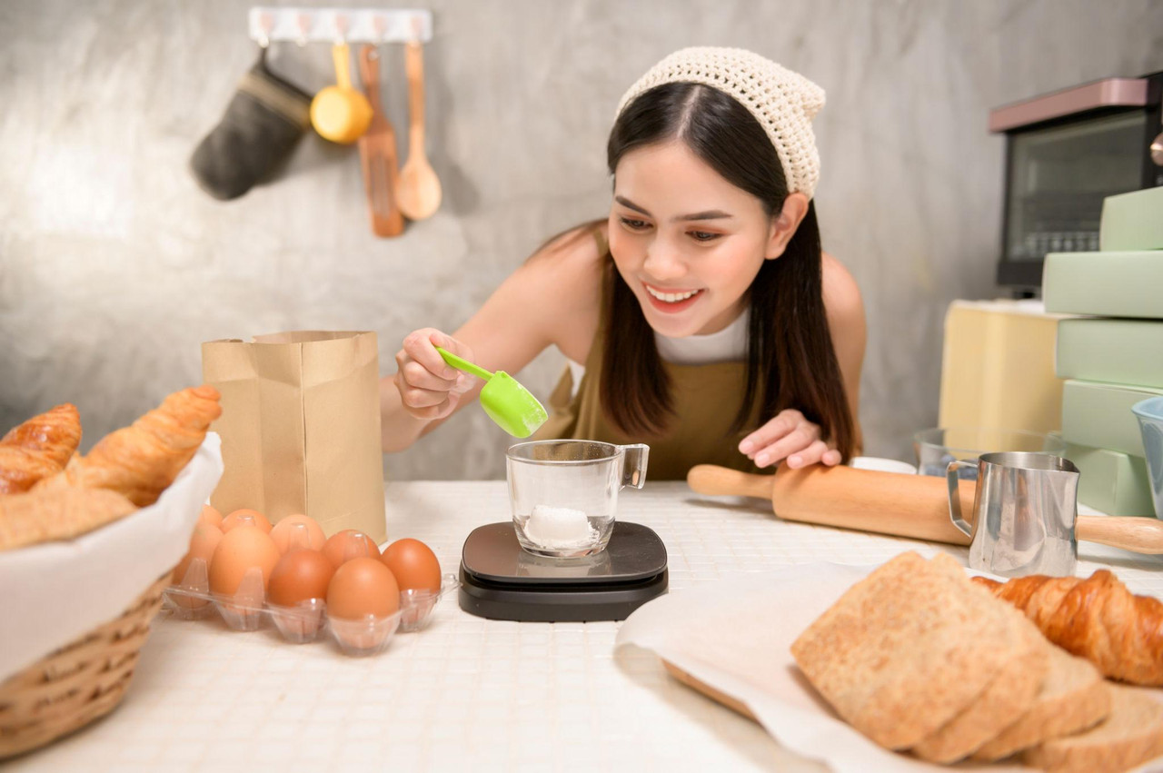 Friends baking together