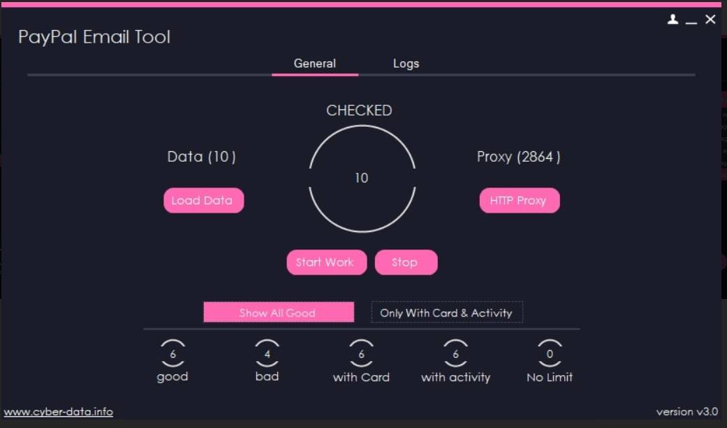 Checker Paypal Hacking tool