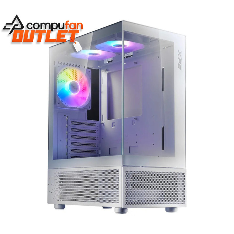 OUTLET - Gabinete Gamer Xpg Invader X Mini White 5x120mm Fans Argb Atx