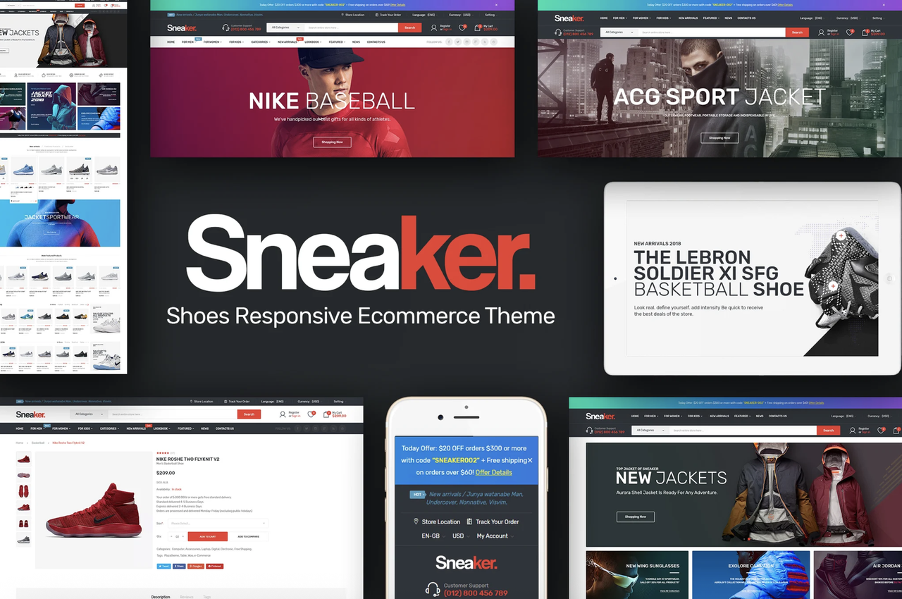 Sneaker - Shoes Responsive PrestaShop Theme