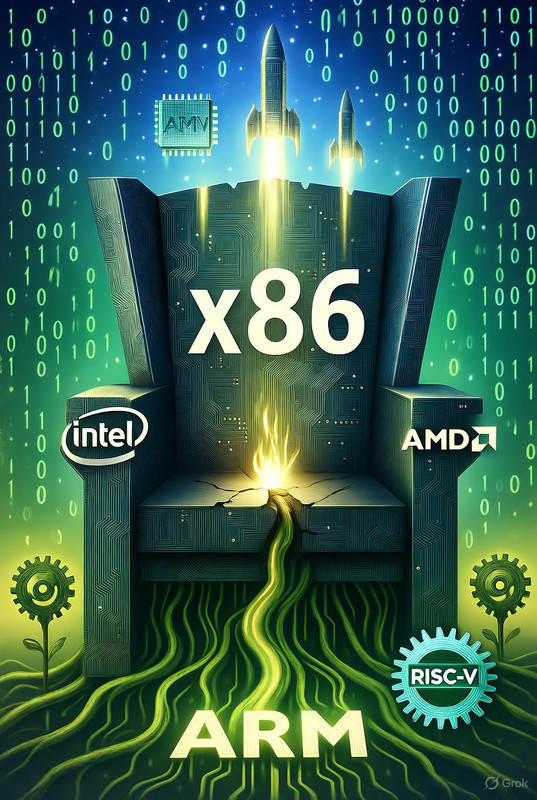 ARM e RISC-V: Os Rebeldes que Podem Derrubar o Trono do x86 e Deixar Intel e AMD no Chinelo