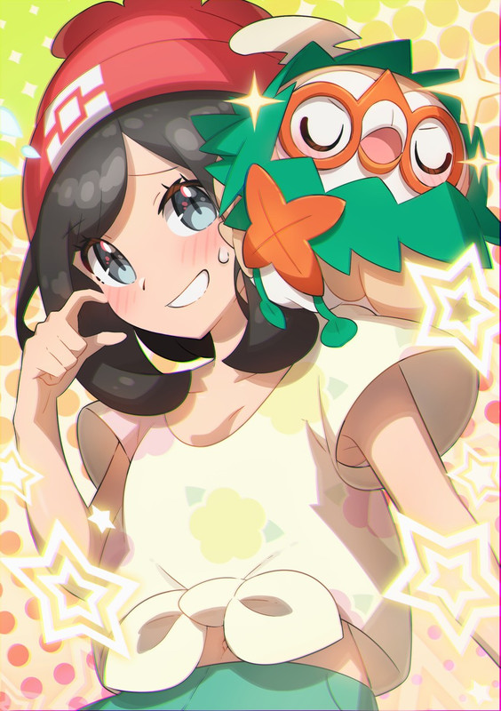 selene-rowlet-and-decidueye-pokemon-and-