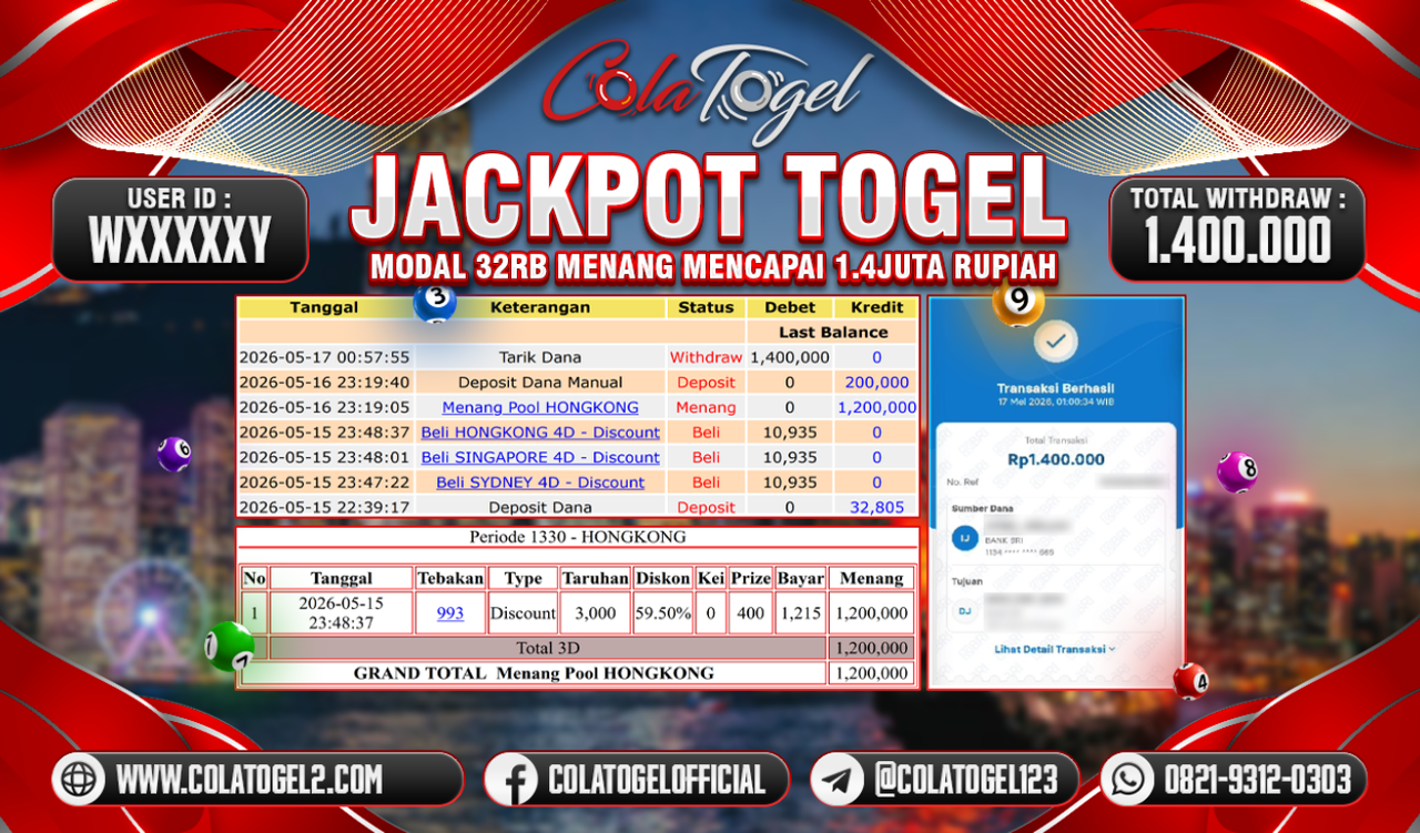 JACKPOT HONGKONG LOTTO!!