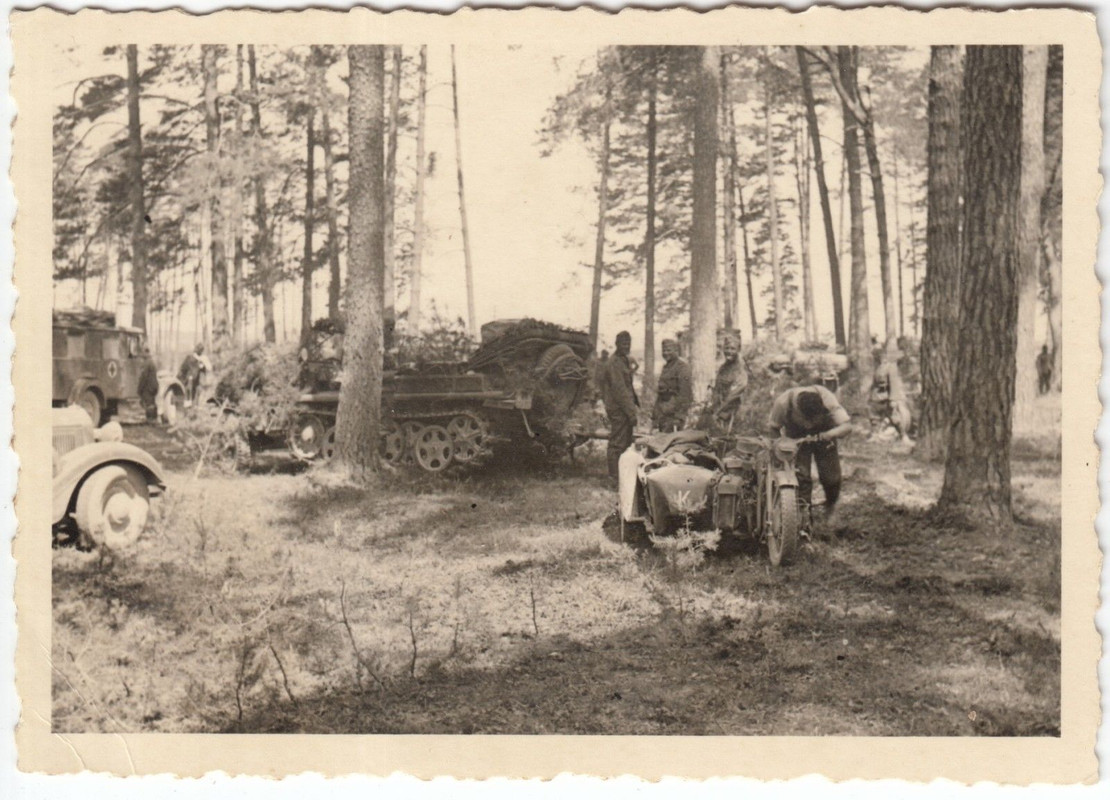 Wehrmacht Panzerjäger Sd.Kfz. Motorrad Kradmelde