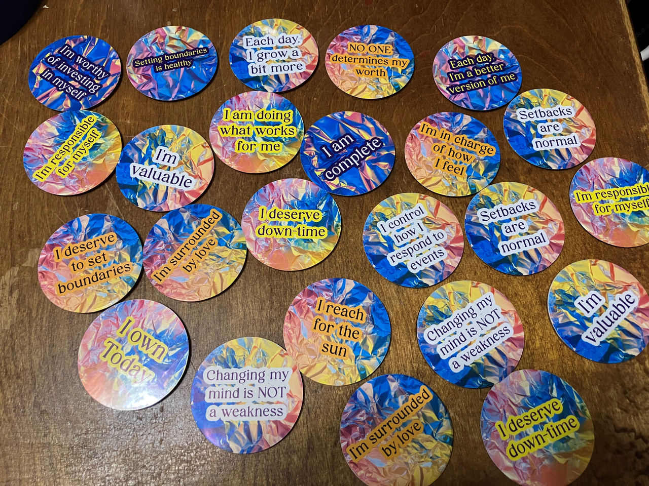 positive affirmation discs