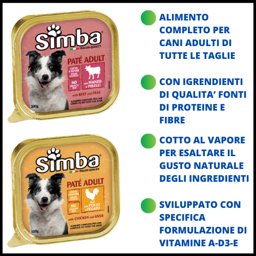 CIBO PER CANI PATE' BOCCONCINI CROCCHETTE CROCCANTINI SCATOLETTE MANZO POLLO VITELLO AGNELLO VERRDURE FEGATO CIBO SECCCO UMIDO CIOTOLA PER CANI