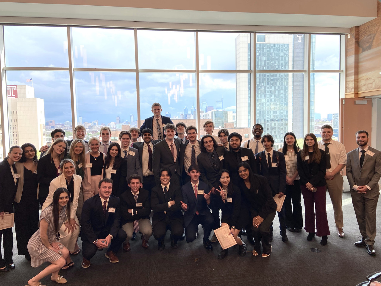 Fox Sales Competition group photo at Temple University
