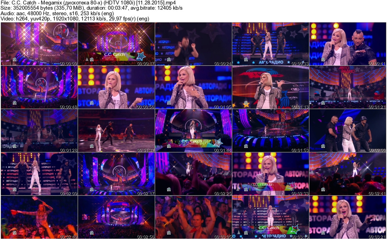 C.C. Catch - Megamix (дискотека 80-х) (HDTV 1080i) [11.28.2015]