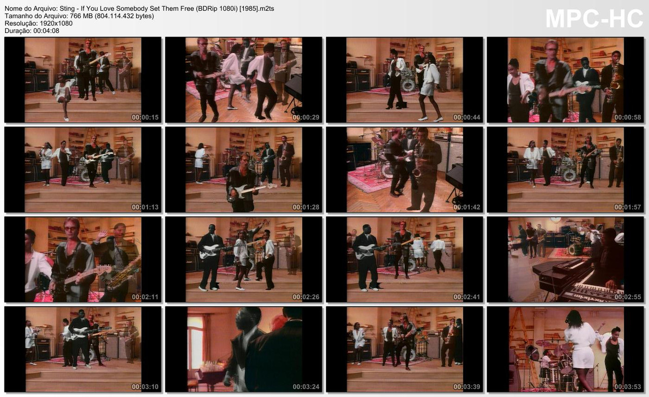 Sting - If You Love Somebody Set Them Free (BDRip 1080i) [1985]