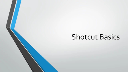 Shotcut Basics - Master video-editing fundamentals