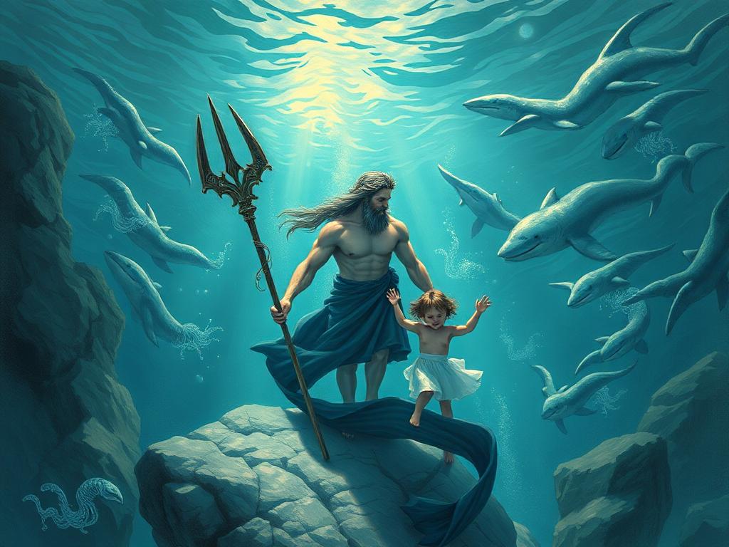 Poseidon’s Lovers and Kids