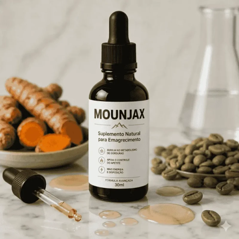 Frasco de Mounjax - Suplemento Natural para Emagrecimento