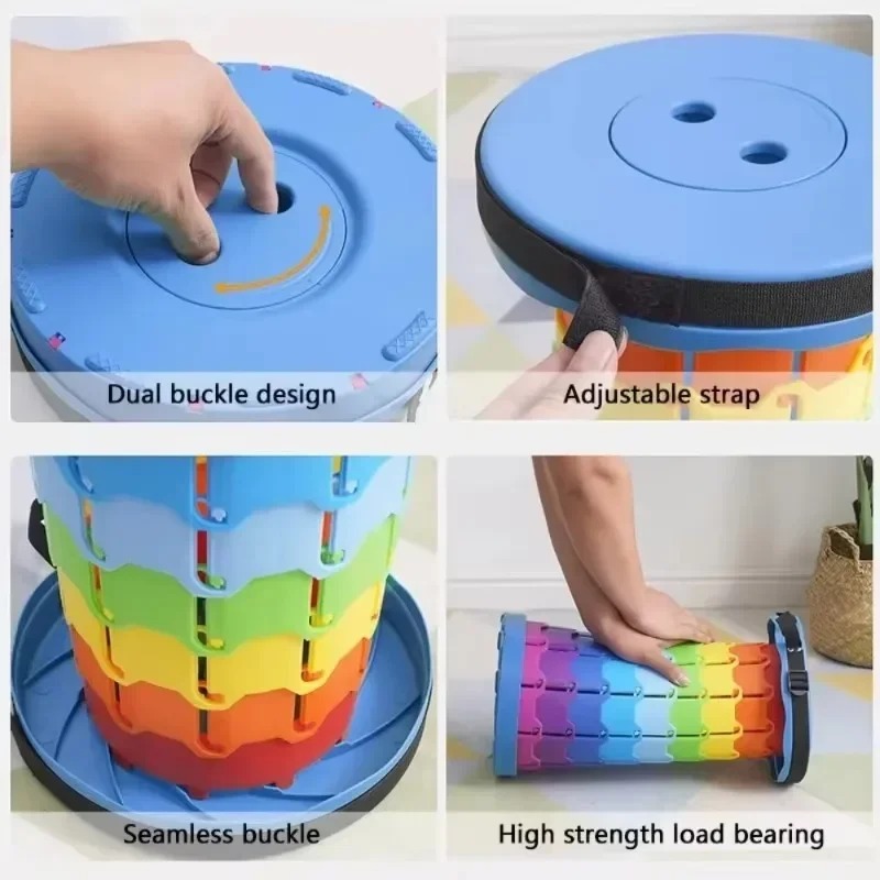 Retractable Outdoor Stool Close-Up