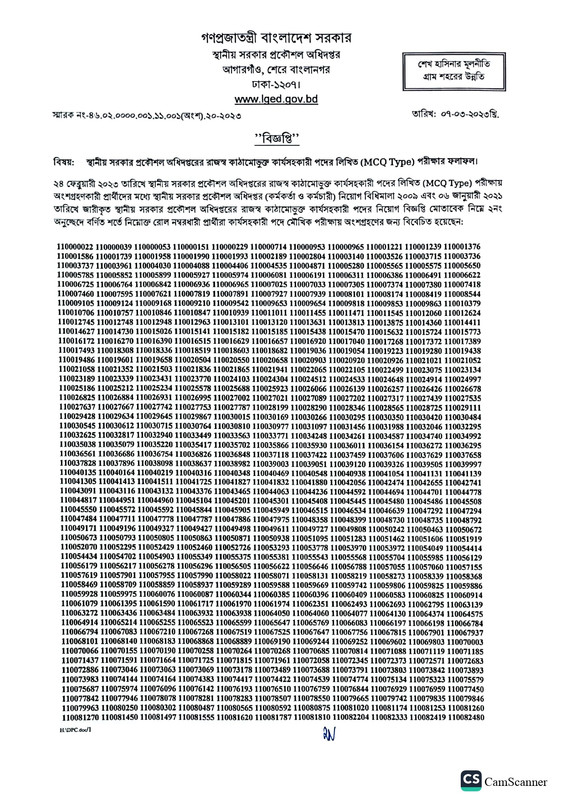 LGED-Work-Assistant-Exam-Result-2023-PDF-page-0001