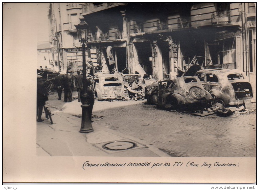 Convoi Allemand incendié par les FFI