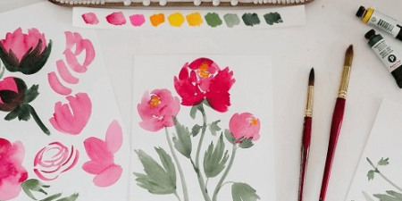 15 Minute Florals: A Bite Sized Guide to Painting Watercolor Peonies