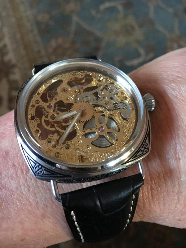 Parnis store skeleton watch
