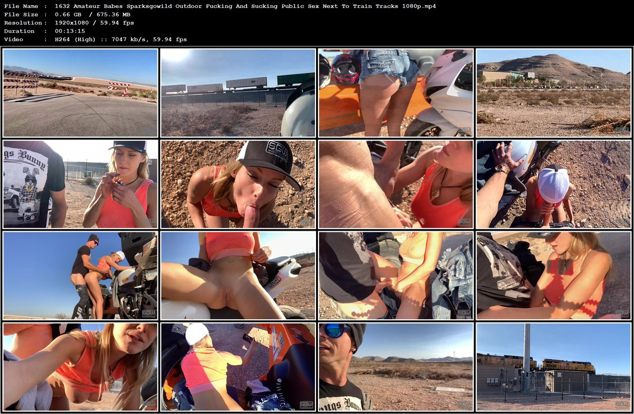 1632 Amateur Babes Sparksgowild Outdoor Fucking And Sucking Public Sex Next To Train Tracks 1080p mp