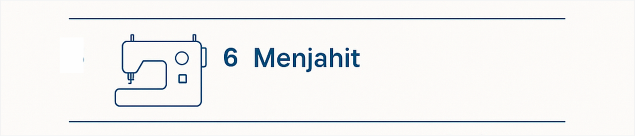 menjahit