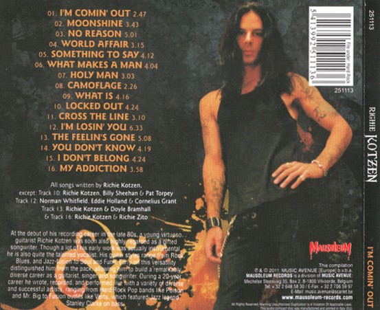 Richie Kotzen - I'm Coming Out (2011) lossless