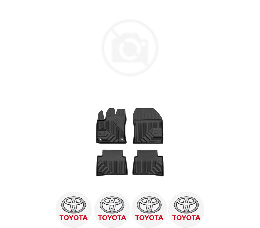 Set covorase presuri TOYOTA PRIUS IV | W5 din 2006-2013, auto, din cauciuc thermoplastic, 4 Stickere auto cu TOYOTA