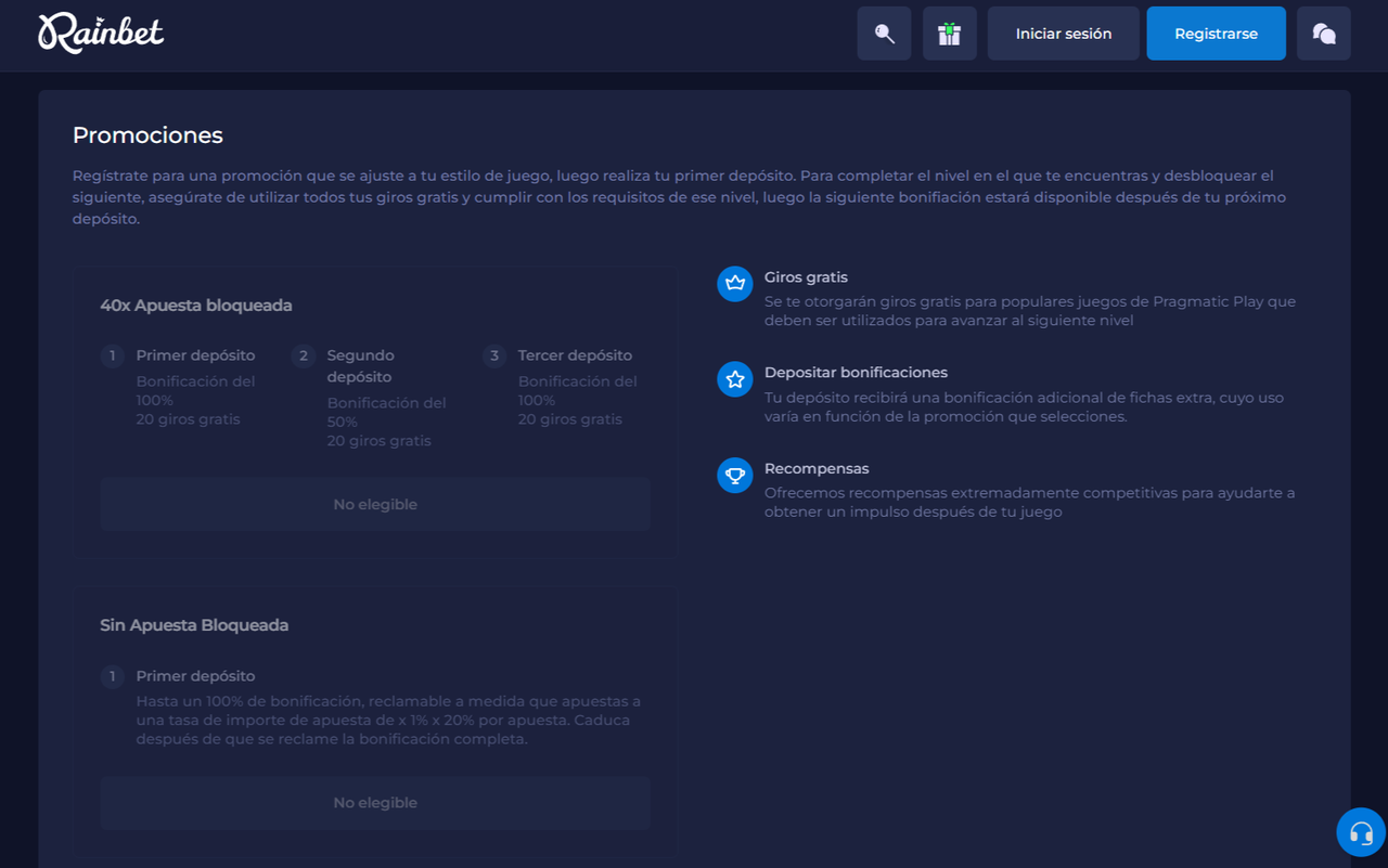 rainbet bonos